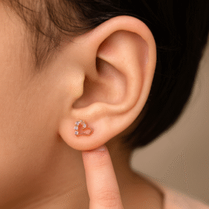 Diamond Studded Drop Earrings