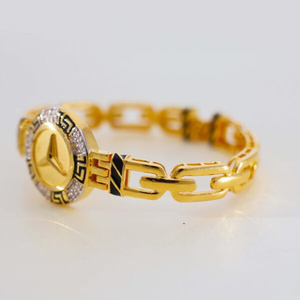Golden Mercedes Crest Bracelet - Image 2