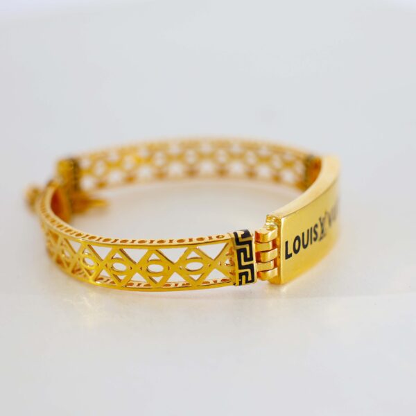 LOUIS VUITTON STAINLESS GOLD BRACELET - Image 3