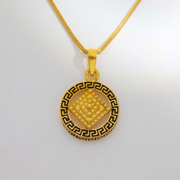 Gold Pendant With Antic Pattern - Image 4