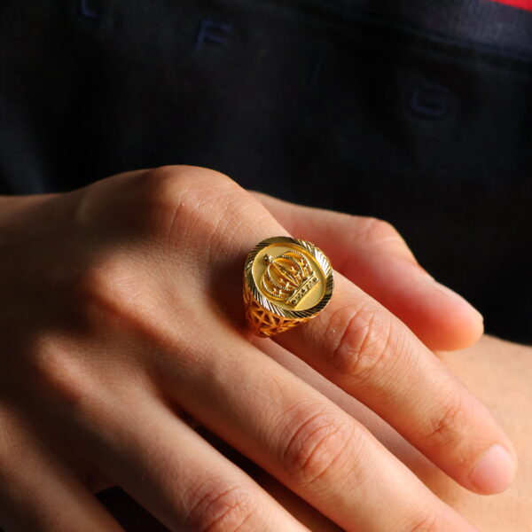 Crown Logo Gents Designer Ring - Image 7