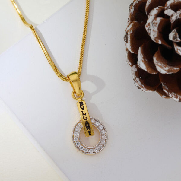 Bvlgari Ladies Stone Pendent - Image 4