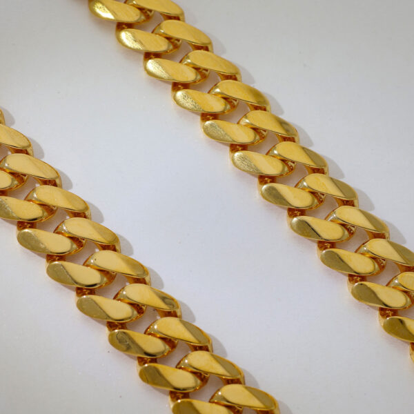 Napier Cuban Gents Gold Chain - Image 2