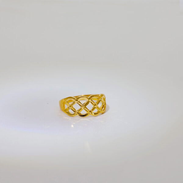 Parallel Criss Cross Ring - Image 2