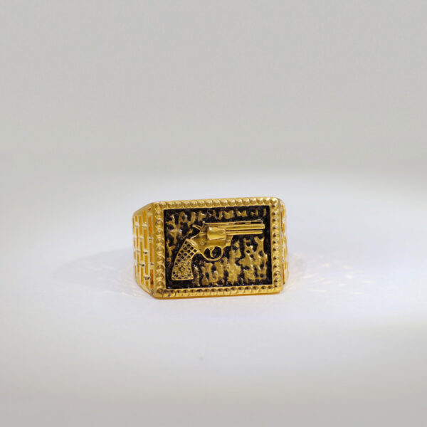 Designer Gun Gents Ring - Image 3