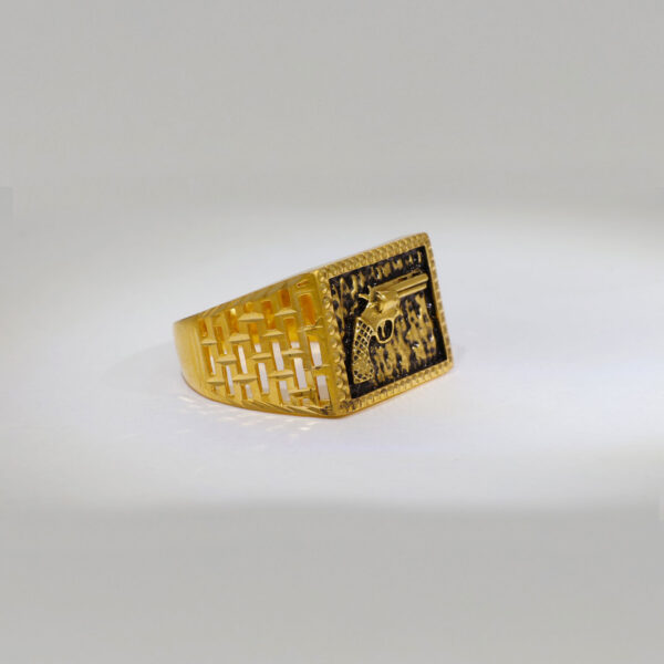 Designer Gun Gents Ring - Image 4