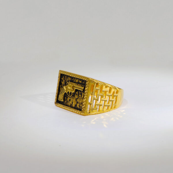 Designer Gun Gents Ring - Image 2