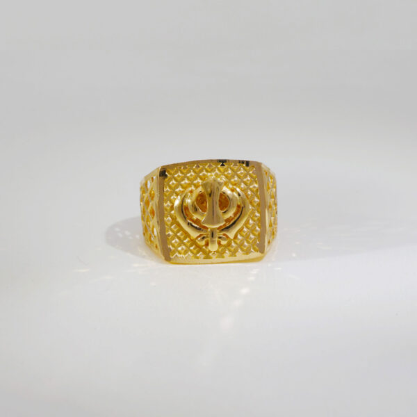Sikh Khanda Gents Ring - Image 3