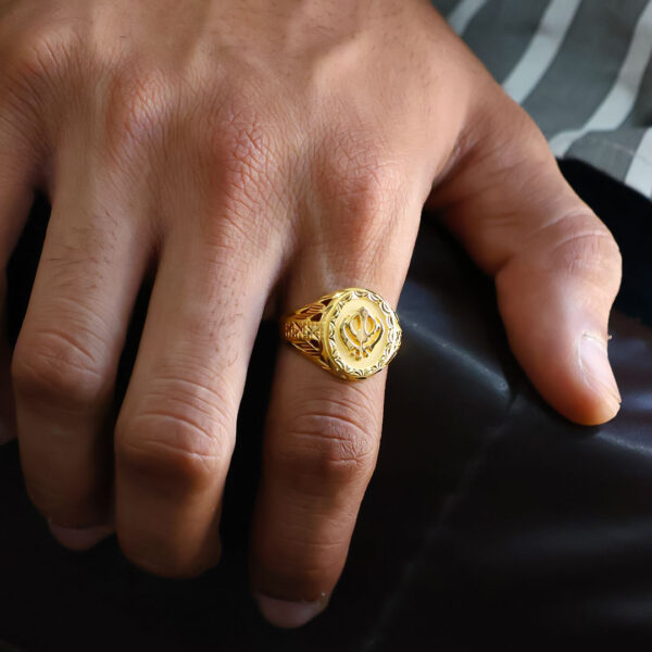Sikh Khanda Ring - Image 7