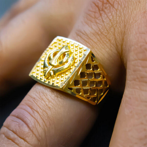 Sikh Khanda Gents Ring - Image 6