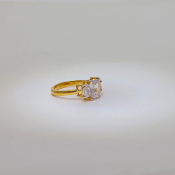 Janet Square Domed Solitaire Ring - Image 3