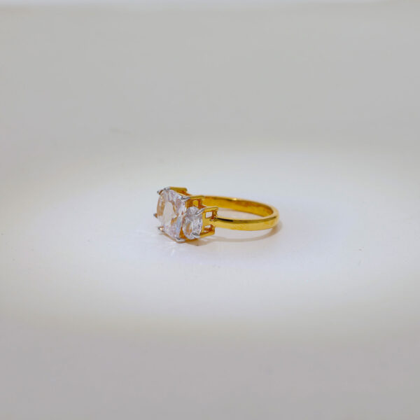 Janet Square Domed Solitaire Ring - Image 2