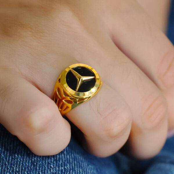 Designer Mercedes Logo Ring - Image 7
