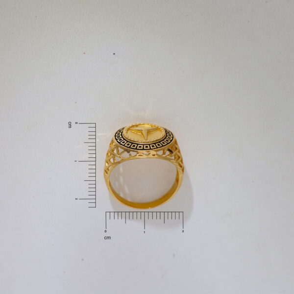Mercedes Gents Gold Signet Ring - Image 6