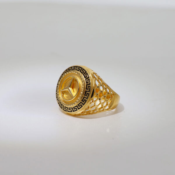 Handsome Mercedes Logo Gents Ring - Image 4