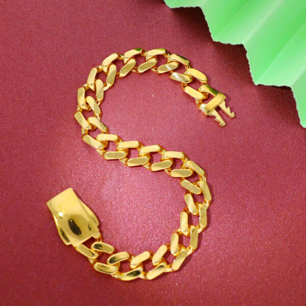 Chunky Gold Gents Bracelet - Image 5