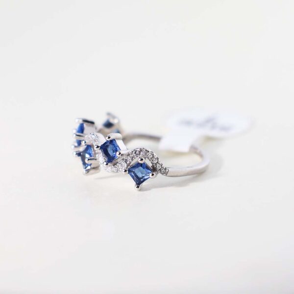 Blue Whisper Diamond Ring - Image 4