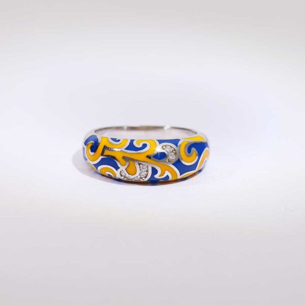 Royal Swirl Enamel Band - Image 4