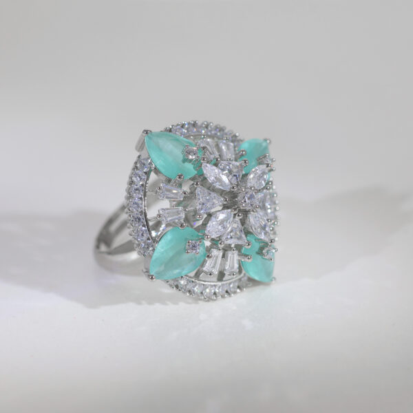 Mint Royalty Cocktail Ring - Image 2