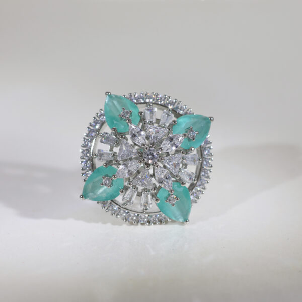 Mint Royalty Cocktail Ring - Image 3
