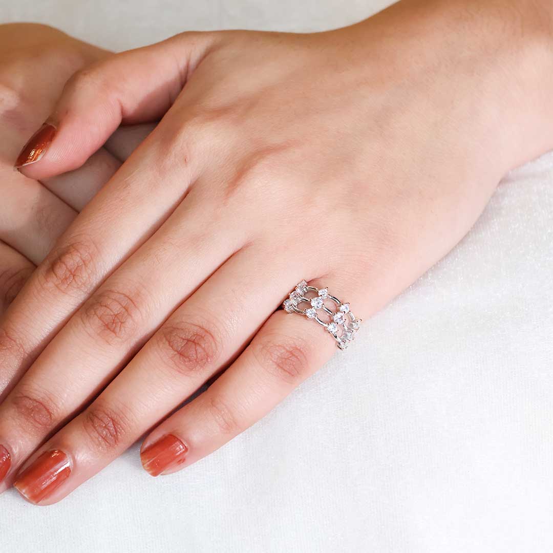 Crystal Weave Ring - Image 2