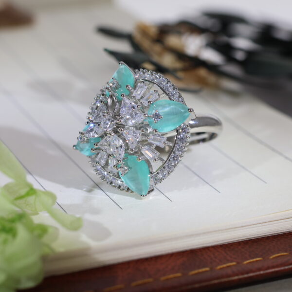 Mint Royalty Cocktail Ring - Image 5