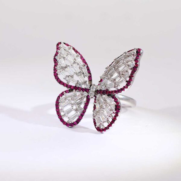 Starlit Butterfly Bloom Ring - Image 2