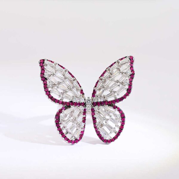 Starlit Butterfly Bloom Ring - Image 4