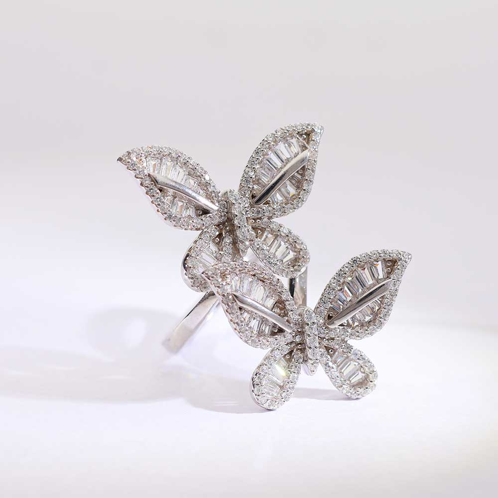 Winter Petal Statement Ring - Image 4