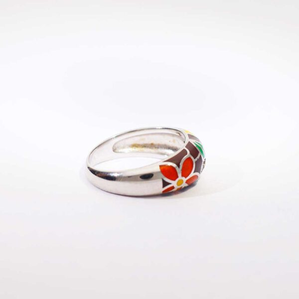 Twilight Bloom Silver Ring - Image 3