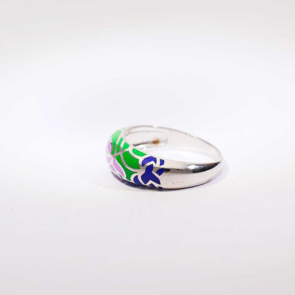 Petal Poise Silver Band - Image 4