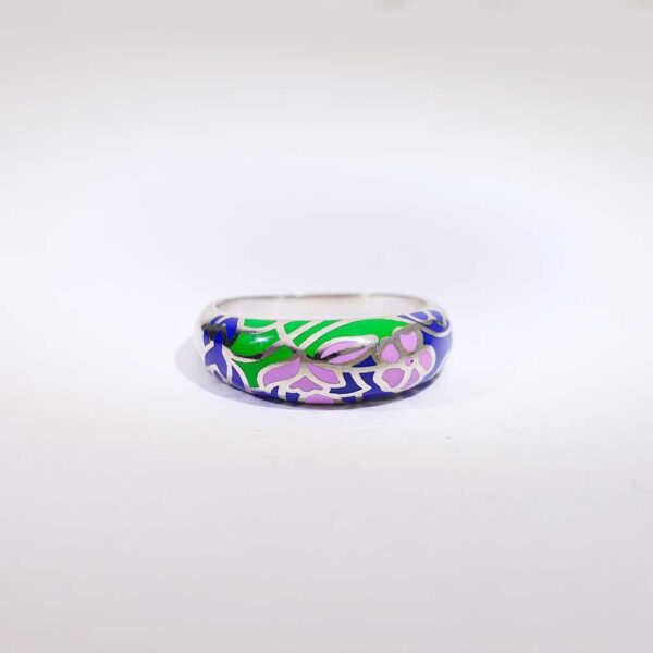 Petal Poise Silver Band - Image 2