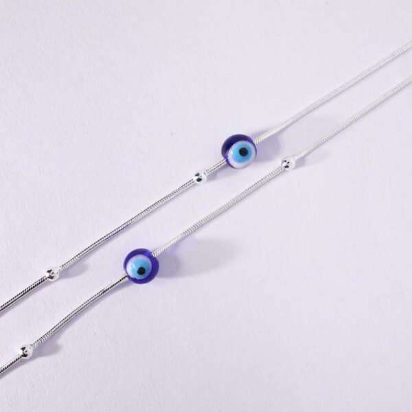 Evil Eye Charm Anklet - Image 2