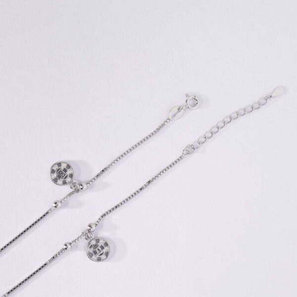Silver Orbit Charm Anklets - Image 5