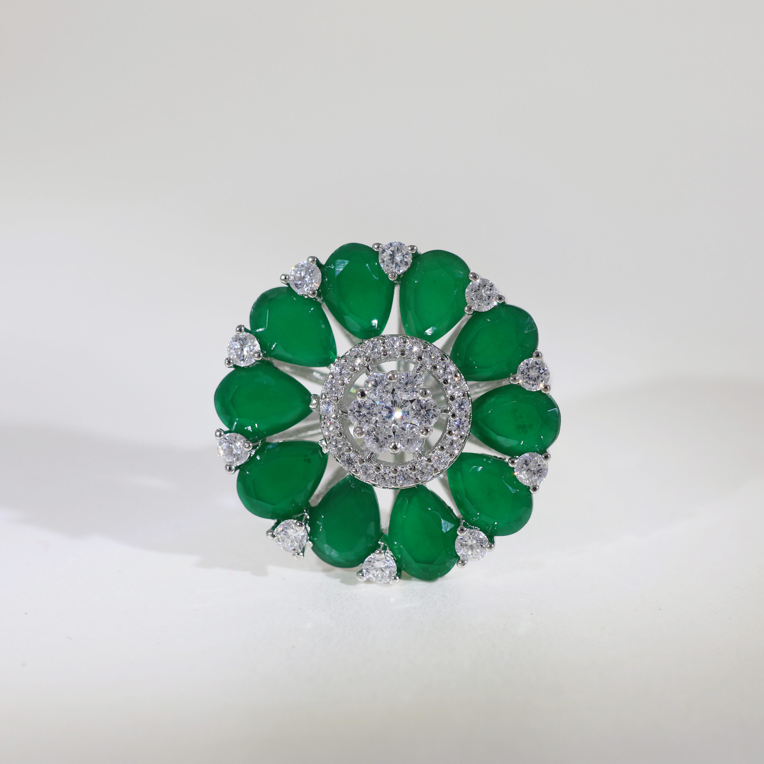 Verdant Crown Statement Ring - Image 2