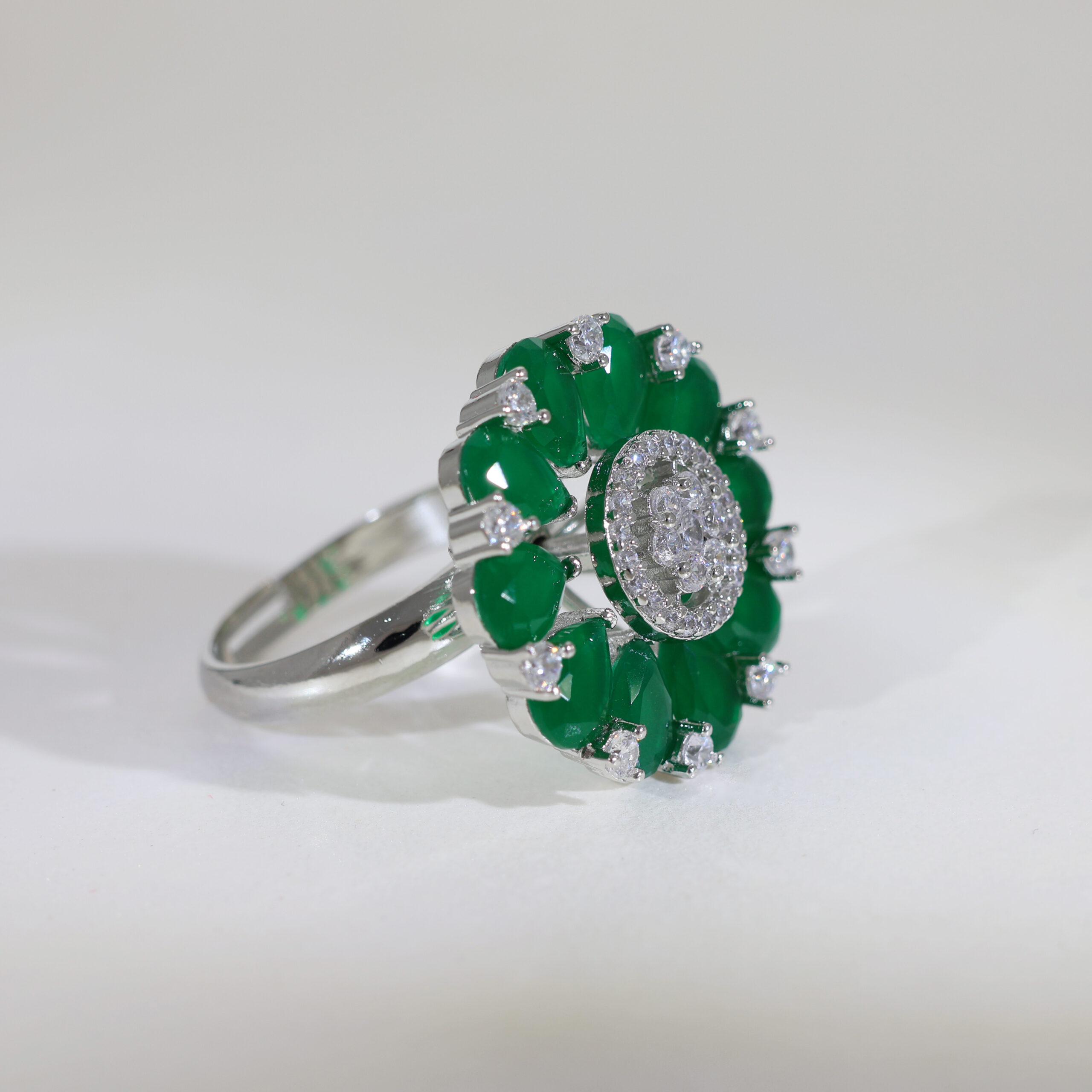 Verdant Crown Statement Ring - Image 4