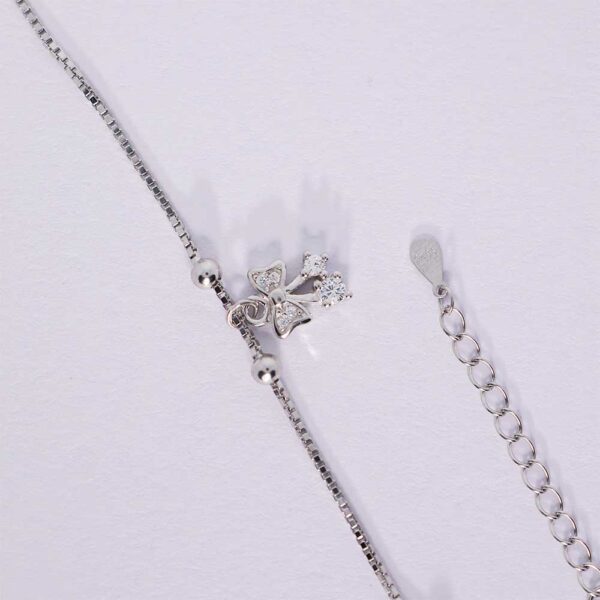 Silver Charm Bows Anklets - Image 3