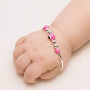 Pink Aura Evil Eye Baby Bangles
