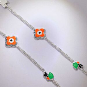 Floral Eye Baby Anklets