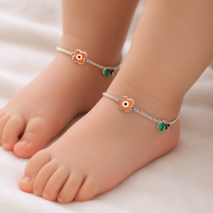 Floral Eye Baby Anklets