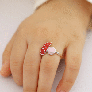 Cherry Dot Baby Ring
