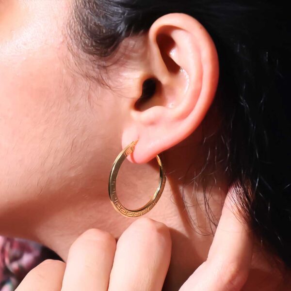 Golden Loop Hoops - Image 6