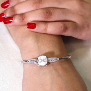 Infinity Glow Charm Bangle
