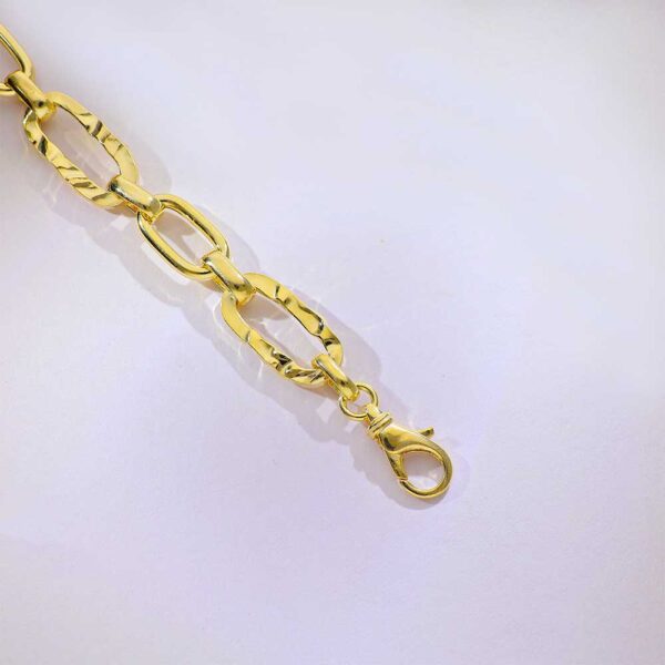 Bold Links Yellow Gold Bracelet - Image 3
