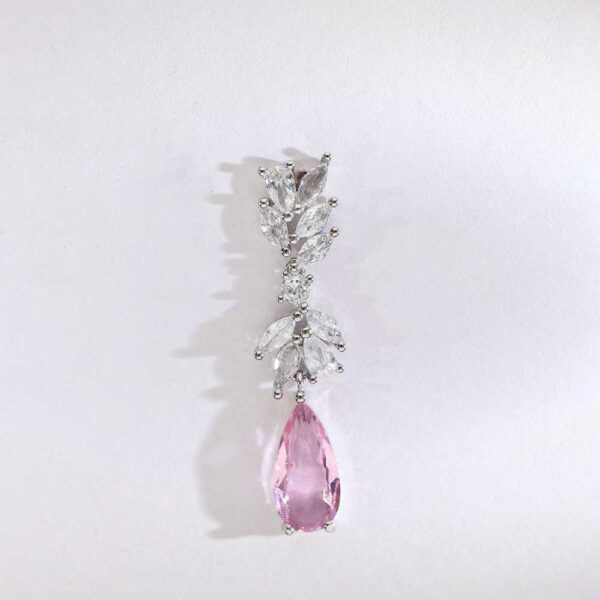 Rosé Whisper Drop Earrings - Image 3