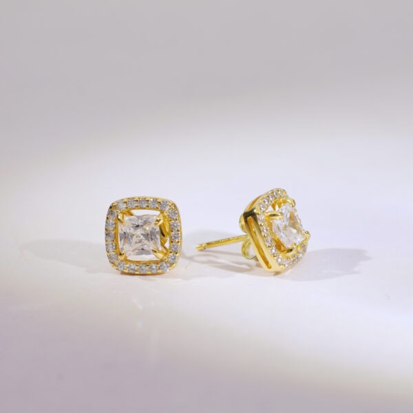 Blush Mist Rosegold Studs - Image 2
