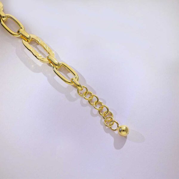 Bold Links Yellow Gold Bracelet - Image 4