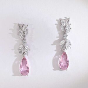 Rosé Whisper Drop Earrings