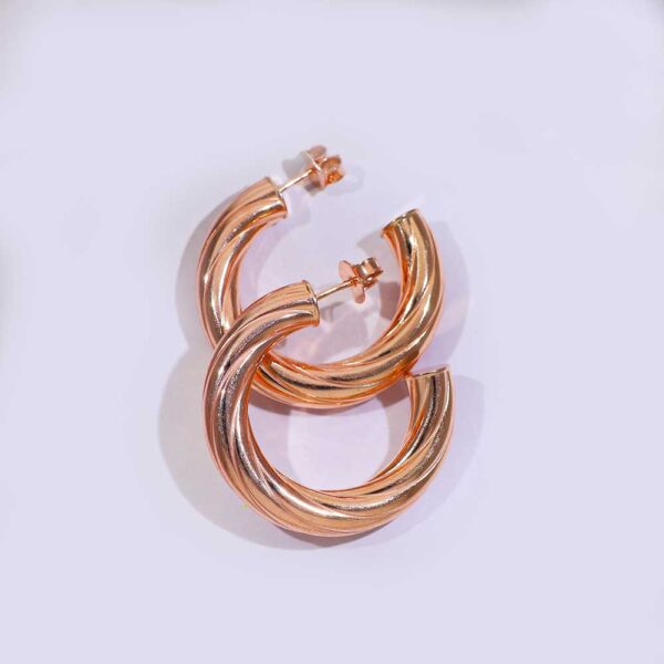 Rose Aura Hoops