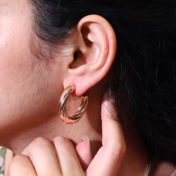 Rose Aura Hoops - Image 5